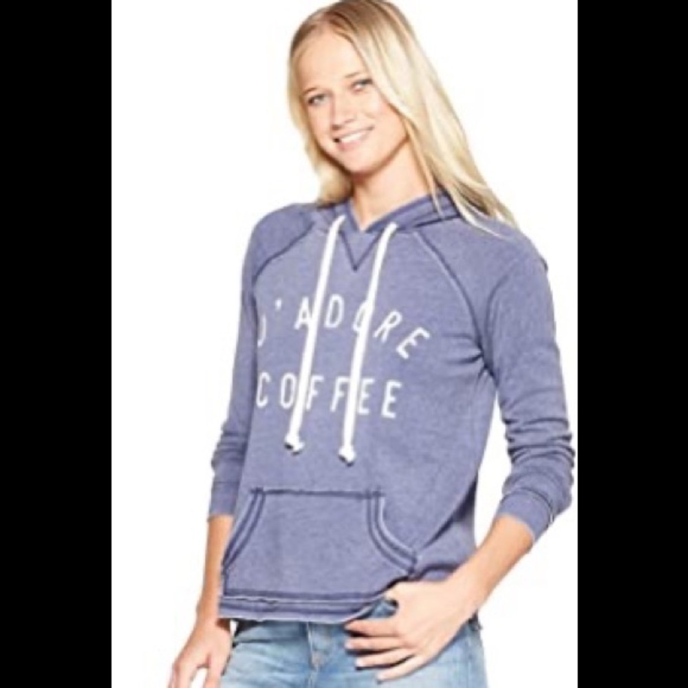 Grayson Threads “J’adore Coffee” Hoodie Sz L